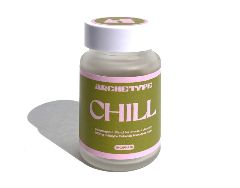 ARCHETYPE CHILL Mikrodosering svampkapslar (flaska med 25)